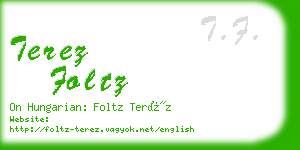 terez foltz business card